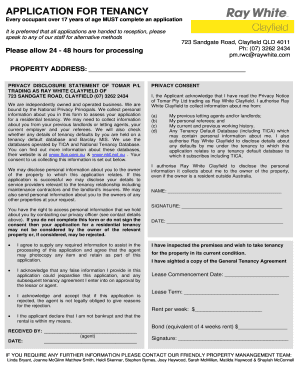 Washington dc lease agreement - Rental Application Form 2012 Template - do not delete .doc