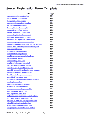 Karaoke sign up sheet pdf - Soccer Registration Form Template. soccer registration form template - qxzb