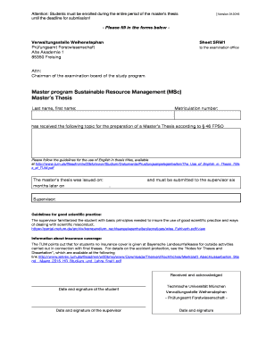 tum master thesis anmeldung