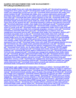 sample intake forms for case management sample intake forms for sample intake form for case management