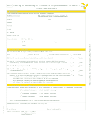 German Employer Health Insurance Declaration 2011