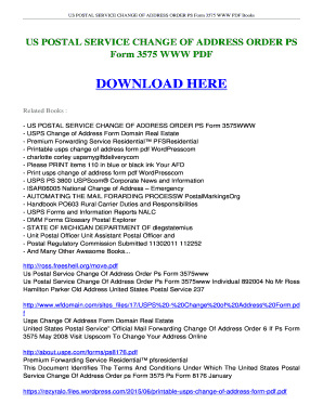 20 Printable Change of Address USPS Forms and Templates