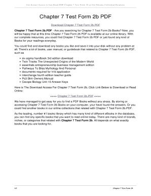 Chapter 7 Test Form 2b - Fill Online, Printable, Fillable, Blank ...
