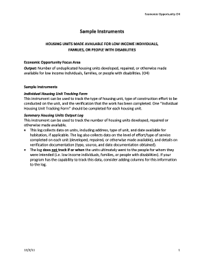 Economic Opportunity Output O4 Sample Instrument. Economic Opportunity Output O4 Sample Instrument