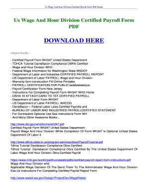 Form 15g sample - Us Wage And Hour Division Certified Payroll Form FREE ... - booksread