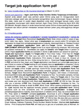 Target job application form pdf - fs.moveezy.com