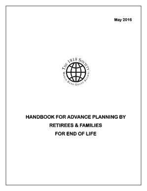 handbook for advance planning by retirees &amp; families for end of life