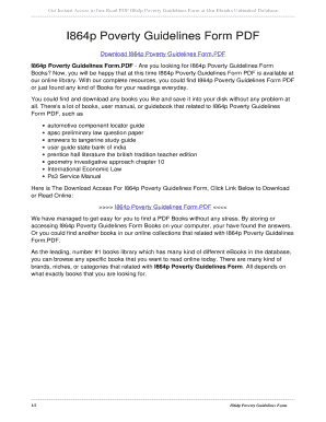 Fillable Online I864p Poverty Guidelines Form PDF i864p poverty Fillable Online I864p Poverty Guidelines Form PDF i864p poverty