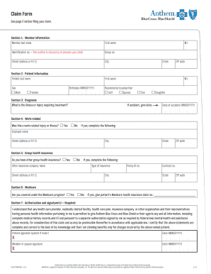 claims address blue cross blue shield - Edit, Fill Out ...