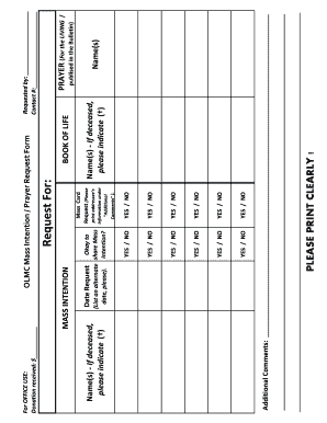 OLMC Mass Intention / Prayer Request Form - Our Lady of Mount ... - ourladyofmtcarmelfairfieldca