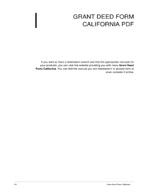 Fillable Online Grant Deed Form California. grant deed form california ...