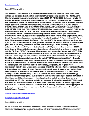 Fillable Online Form 5988 how to fill in - eh.commaservice.com Fax ...