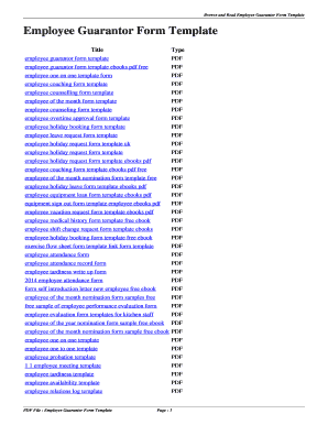 On call schedule template - Employee Guarantor Form Template. employee guarantor form template