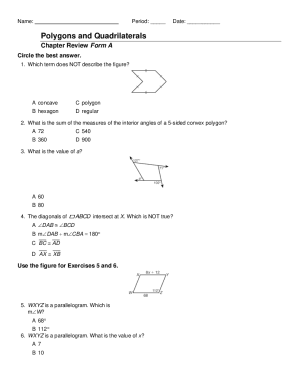 chapter 6 polygons and quadrilaterals practice and problem solving exercises