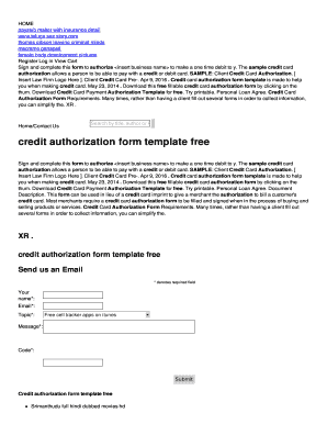 credit authorization form template free - qk propertybestinvestment