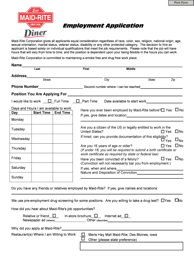 Application for Employment 3-Page MASTER.doc Preview on Page 1