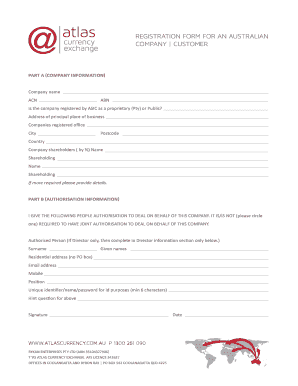 ComPAny InfoRmATIon - Atlas Currency Exchange