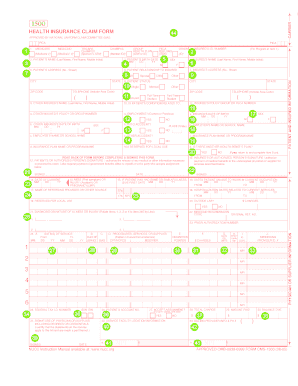 Employee transition plan checklist excel - 1500 HEALTH INSURANCE CLAIM FORM CARRIER