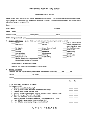 Please answer the questions on this form in the best way that you can