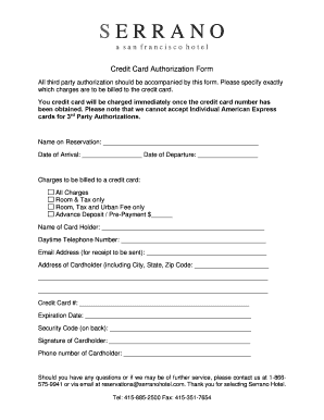 Hotel credit card authorization form template - Credit Card Authorization Form 2016-04.pdf