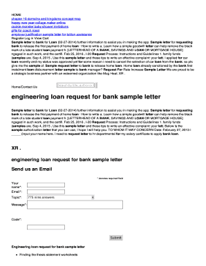 Payment request letter - engineering loan request for bank sample letter