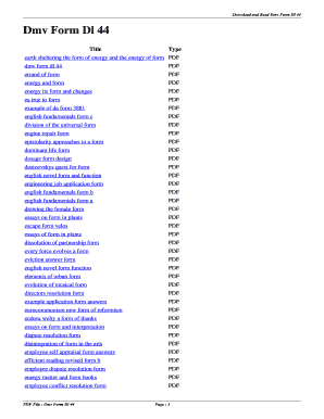 Fillable Online marks youlibrary Dmv Form Dl 44 - marks.youlibrary.co ...