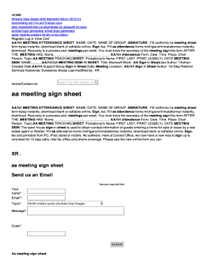 aa meeting sign sheet - iu.lendmeatheater.org - iu lendmeatheater