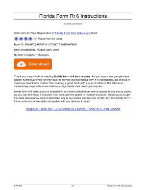Fillable Online Florida Form Rt 6 Instructions. florida form rt 6 ...