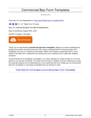 Commercial Bpo Form Templates. commercial bpo form templates - colournoneu berkshirebrochuredisplay