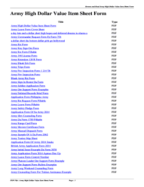 Apa template for word 2010 - army high value item sheet