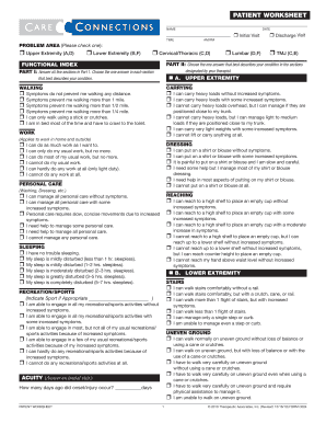 PATIEnT WORKshEET - northlakept.com