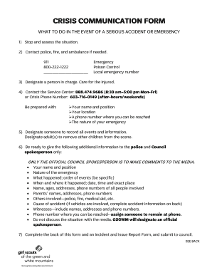 CRISIS COMMUNICATION FORM - girlscoutsgwm.org