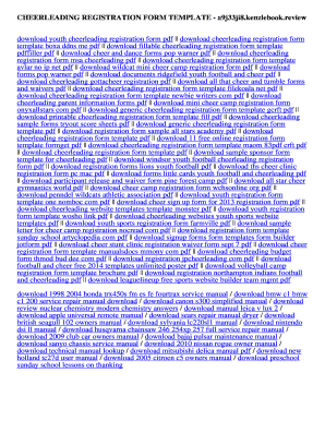 Patient registration form example filled out - CHEERLEADING REGISTRATION FORM TEMPLATE. CHEERLEADING REGISTRATION FORM TEMPLATE - a9j33ji8 kenziebook