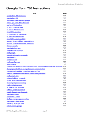 Fillable Online Georgia Form 700 Instructions. georgia form 700 ...