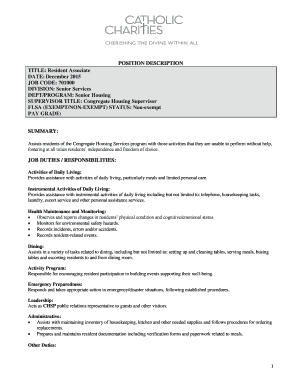 Fillable Online ccthevine Job Decription Template ccthevine Fax Email Fillable Online ccthevine Job Decription Template ccthevine Fax Email