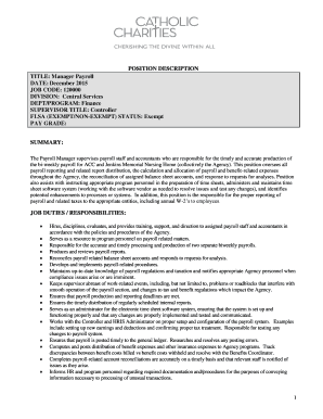 Fillable Online ccthevine Job Decription Template Fax Email Print Fillable Online ccthevine Job Decription Template Fax Email Print