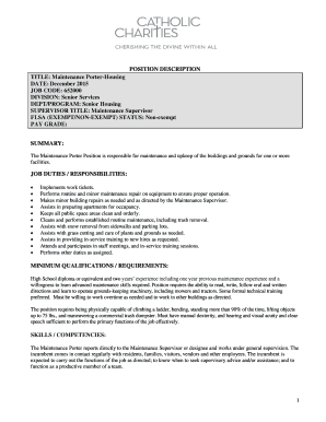 Fillable Online ccthevine Job Decription Template ccthevine org Fax Fillable Online ccthevine Job Decription Template ccthevine org Fax