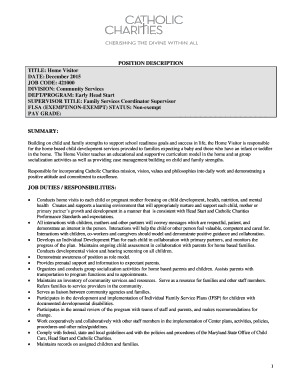 Fillable Online ccthevine Job Decription Template ccthevine org Fax Fillable Online ccthevine Job Decription Template ccthevine org Fax