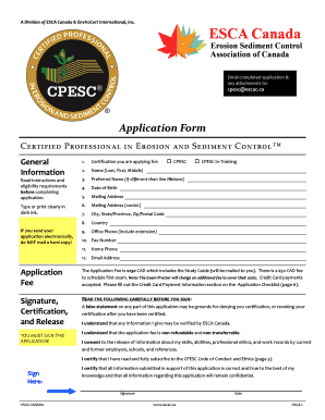 Erosion Sediment Control Association of Canada