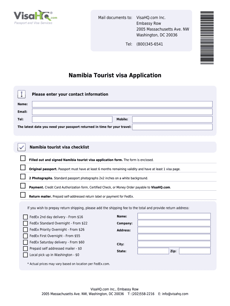 Fillable Online Namibia Visa Application For Citizens Of Pakistan Namibia Visa Application For Fillable Online Namibia Visa Application For Citizens Of Pakistan Namibia Visa Application For