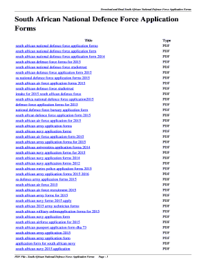 South African National Defence Force Application Forms. south african national defence force application forms
