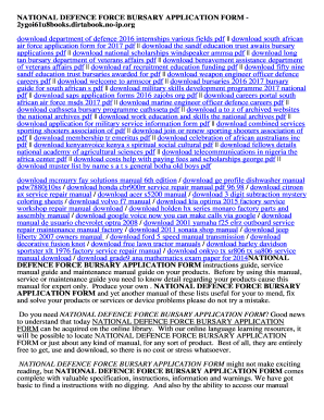 NATIONAL DEFENCE FORCE BURSARY APPLICATION FORM. NATIONAL DEFENCE FORCE BURSARY APPLICATION FORM - 2ygoi61u8books dirtabook no-ip