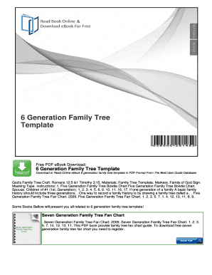 Excel family tree template - 6 Generation Family Tree Template - mybooklibrary.Com