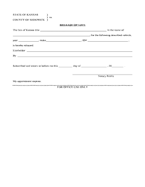 edit print fill out download online business forms in word pdf kansas lien release form