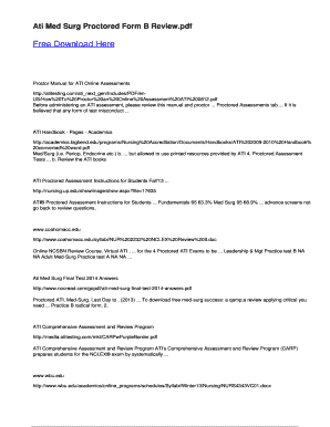 ati med surg proctored exam 2019 form b