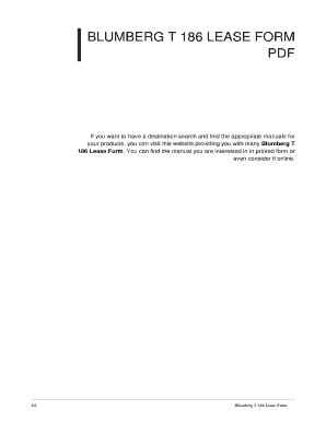 BLUMBERG 186 LEASE AGREEMENT PDF visual data 8