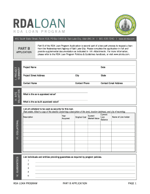 Excel timeline template - RDA Loan App Final - slcrda.com