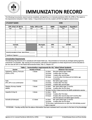 complete printable immunization record form canada pdf samples blank immunization form
