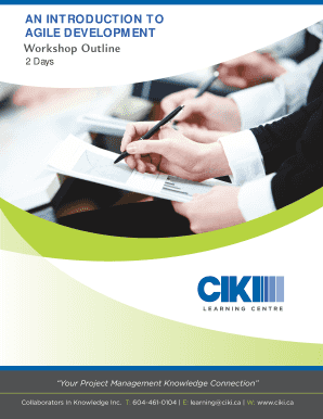 Workshop Outline - CIKI - ciki