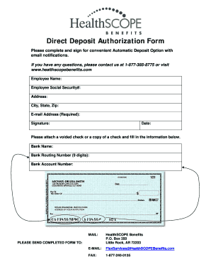 What does direct deposit look like on a bank statement - Direct Deposit Form - healthscopebenefits.com